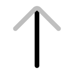 Arrow Long Up SVG Icon